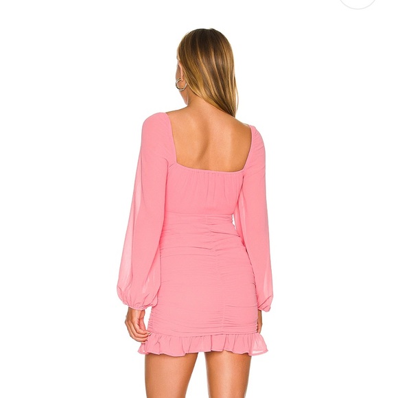 REVOLVE Petra Ruched Mini Dress in Pink - MORE TO COME - Picture 3 of 9
